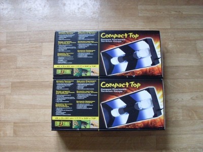 Exo terras armatur för kompaktlysrör